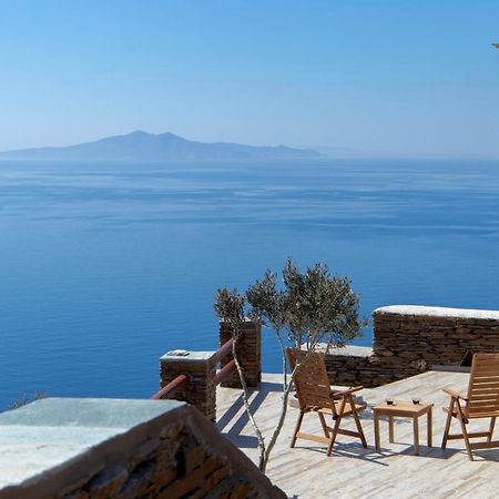 Acron Andros - Luxury Villa With Private Pool Korthio Eksteriør billede
