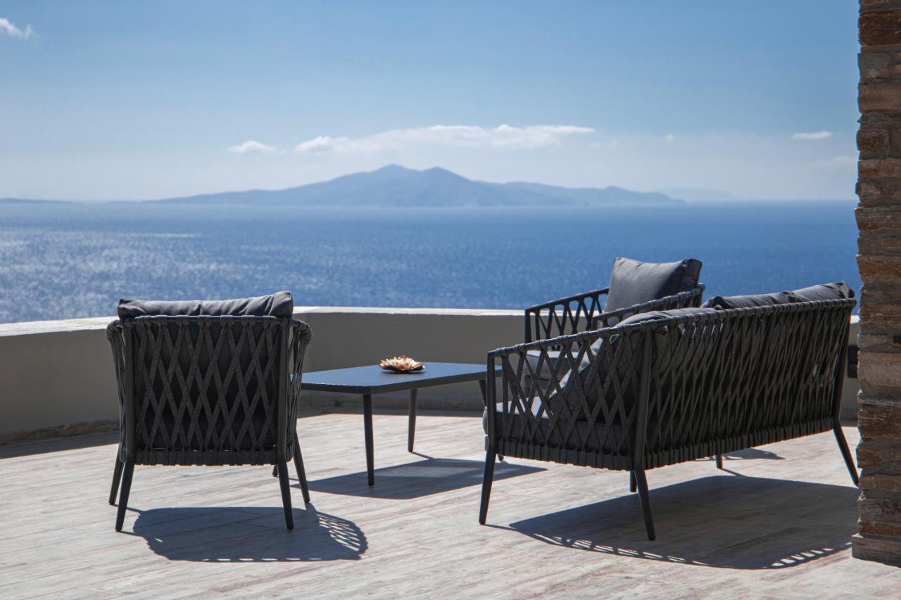 Acron Andros - Luxury Villa With Private Pool Korthio Eksteriør billede