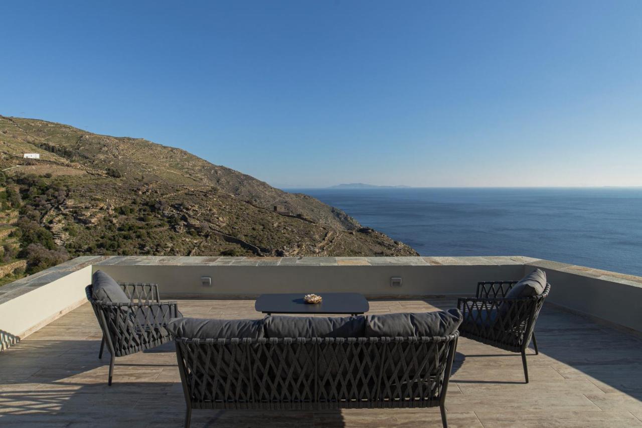 Acron Andros - Luxury Villa With Private Pool Korthio Eksteriør billede