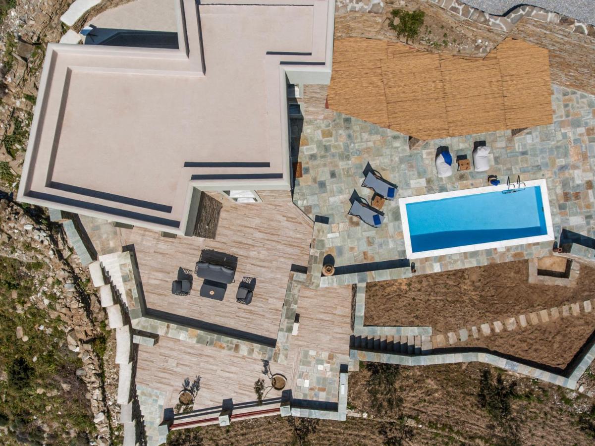 Acron Andros - Luxury Villa With Private Pool Korthio Eksteriør billede