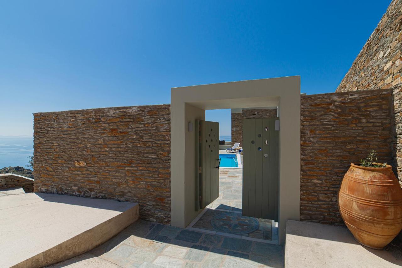 Acron Andros - Luxury Villa With Private Pool Korthio Eksteriør billede