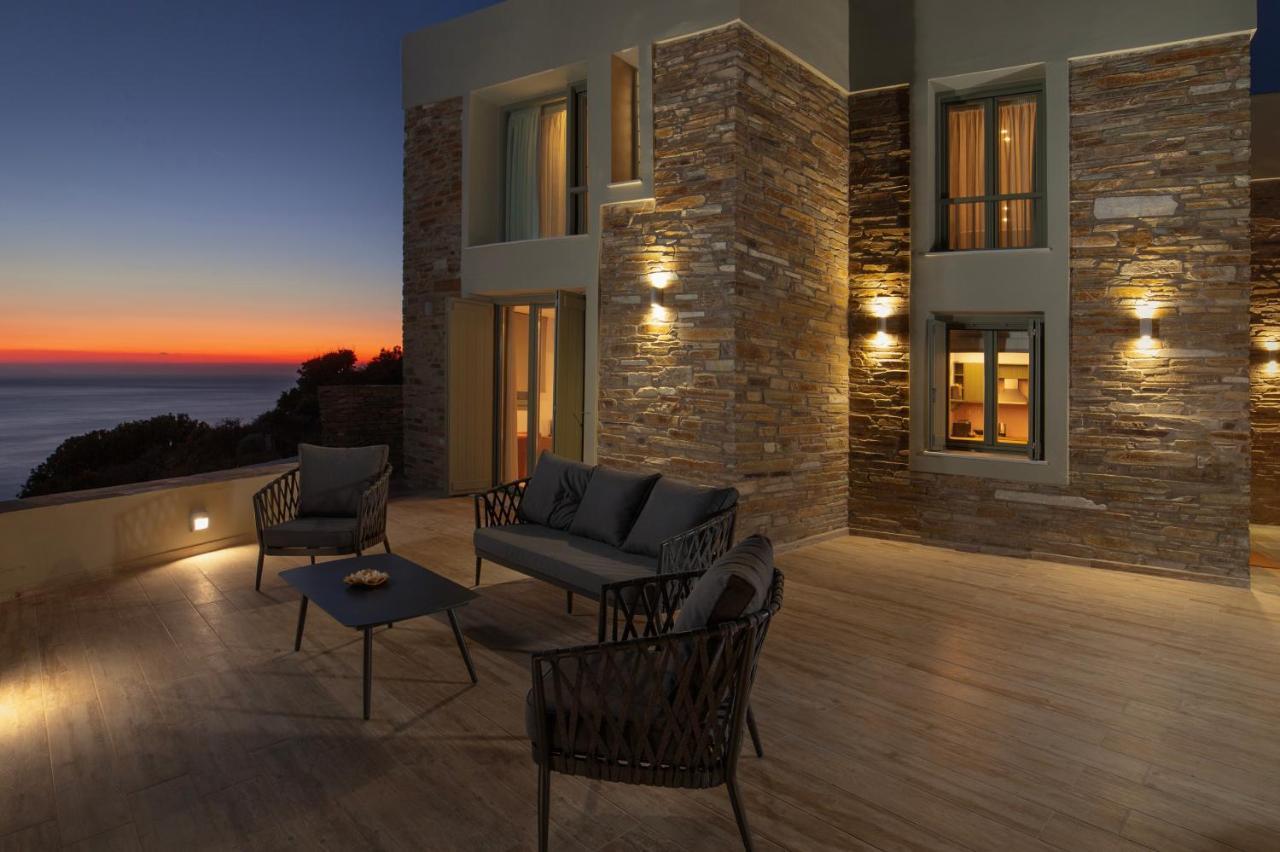Acron Andros - Luxury Villa With Private Pool Korthio Eksteriør billede